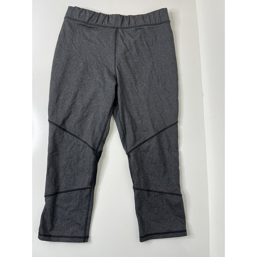Kyodan Women Size Medium Black‎ Crop Leggings Yoga Running